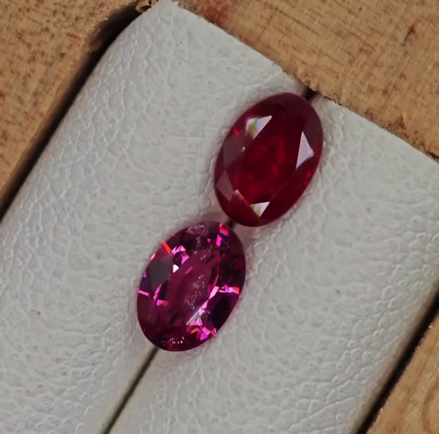 Natural Spinel Pair